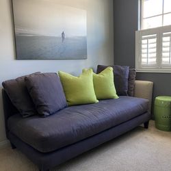 Crate And Barrel Sofa & Chaise Daybed Sofa Bed