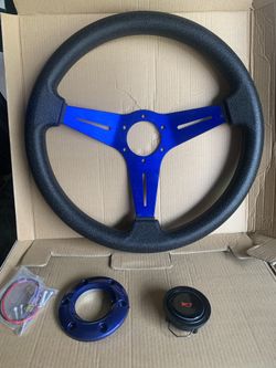 NEW ALUMINUM RACING STEERING WHEEL