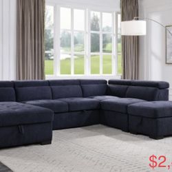 Sectional Sleeper With storage 