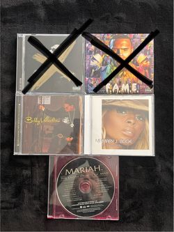 3 CD RnB Hip Hop Lot Bundle - Mary J Blige, Bobby Valentino, Mariah Carey