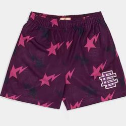 Eric Emanuel Black And Pink Shorts