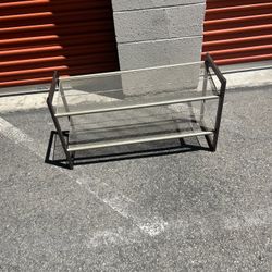 METAL MESH SHOE RACK OR STORAGE SHELF MINIMAL AND STRONG