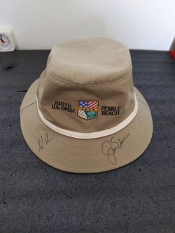 2000 US Open Jack Nicklaus signed bucket hat