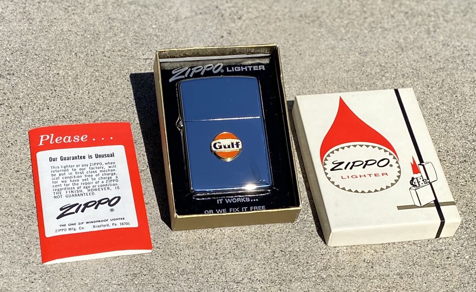 ヴィンテージZippo 1955年製 GULF ガルフ 新品 とっておきし新春福袋