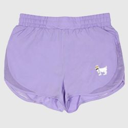 Brand New Goat USA Women’s Athletic Shorts- Lavender (Medium) 