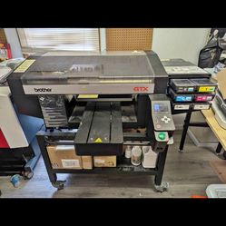 Used Brother GTX DTG printer w/ pretreat machine