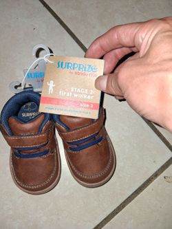 Surprize by Stride Rite First Walker Boots Size 3