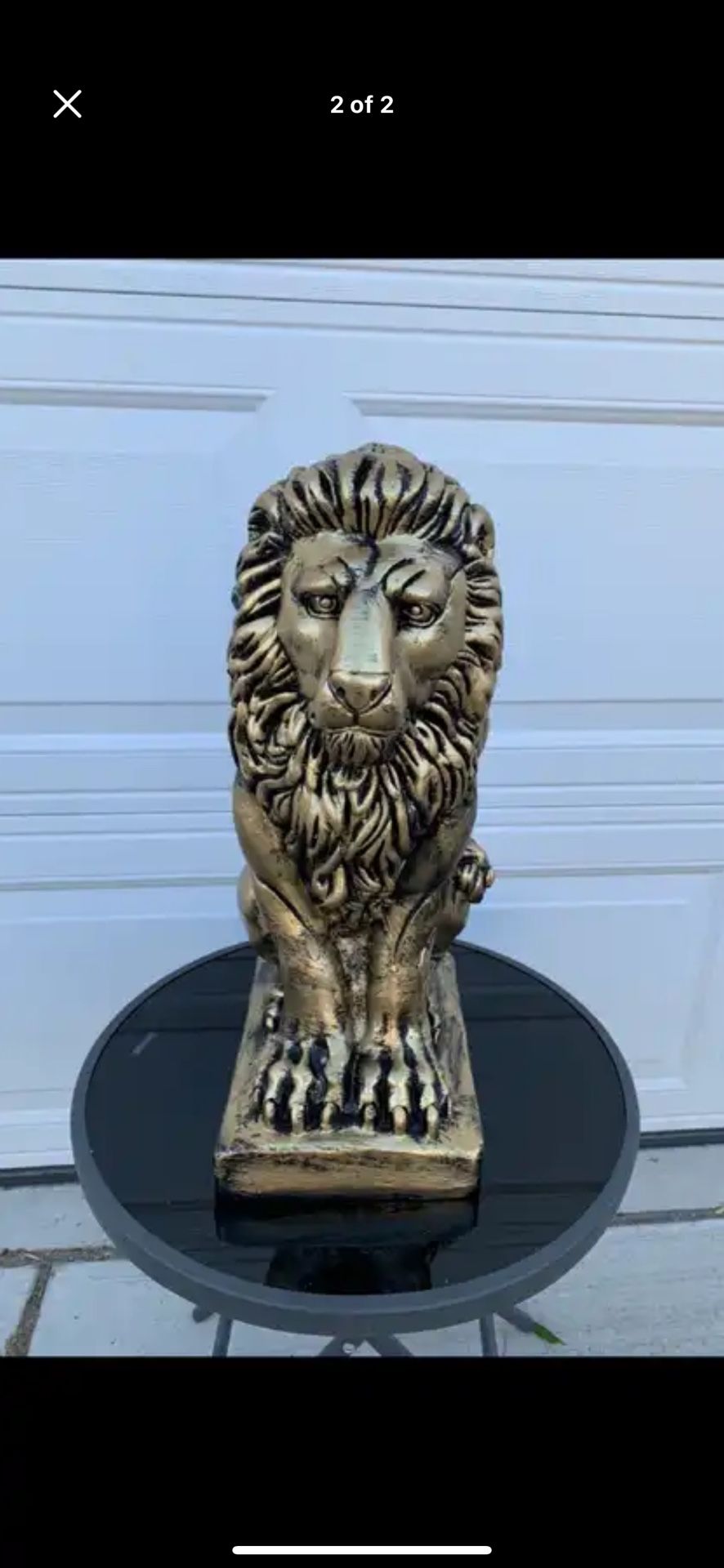 Golden Lion Statue