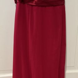 David’s Bridal Wine Colored Dress