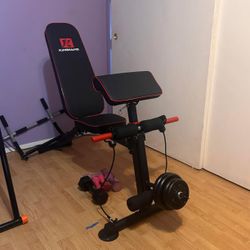 Adjustable Weight Bench – Foldable Workout Bench for Home Gym, 7 Positions, Like New