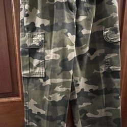Camo Pull-On Cargo Pants