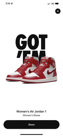 New Jordan 1 Varsity Red