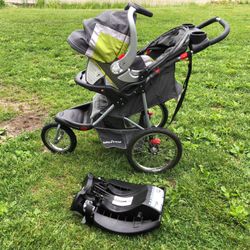 Baby Trend Jogging  Stroller Car Seat Combo With Base 