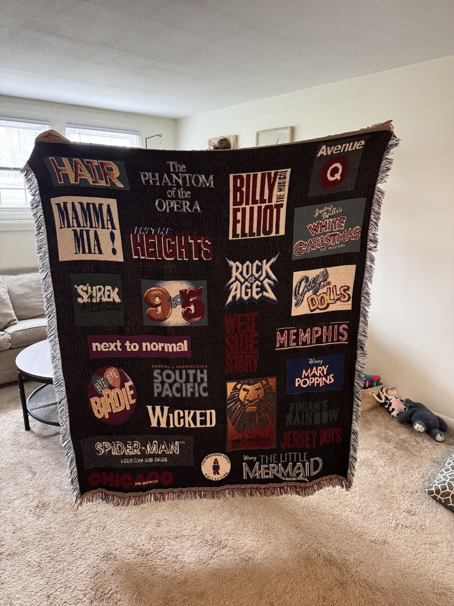 Broadway Cares Collection Shows Custom Design Throw Blanket