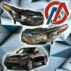 AFTERMARKET 2009+ INFINITI FX35 FX37 QX70 FRONT HEADLIGHTS