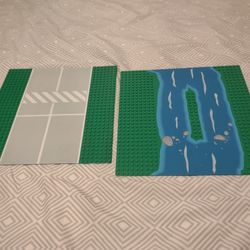 Vintage Lego Baseplates Street And Stream 