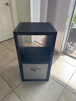 Tall 2-Compartment Nightstand / Side Table