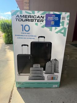 NEW American Tourister 10-Piece Luggage Set 🧳 | Multiple Colors Available