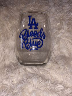 Dodgers personalized wine cup