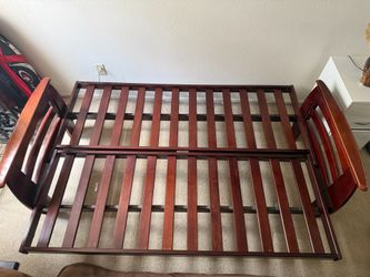 Futon - Solid Wood - with Full Size Mattress