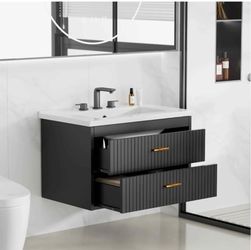 Modern Floating Bathroom Vanity with Sink