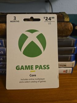 xbox 25 dllar core gamepass for sale