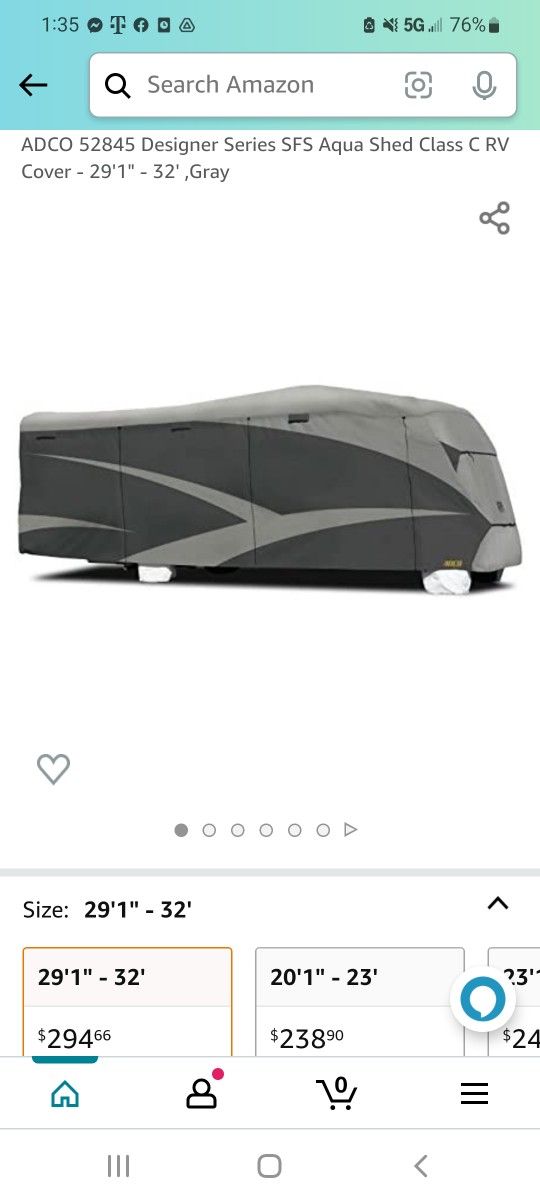 Brand New Motorhome Protective Cover