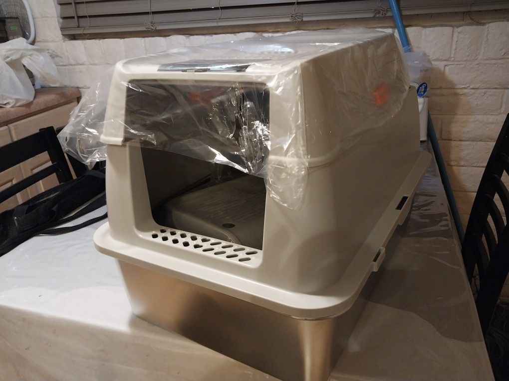 Stainless Steel Cat Litter Box.  Exlarge