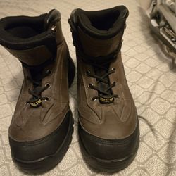 Coleman Steel Toe Leather Work Boots. Size 8