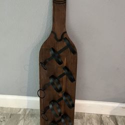 Hanging Wooden Wine Rack