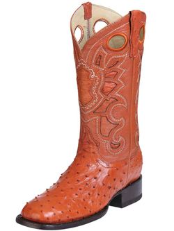 Bota rodeo original avestruz exΓ³tica