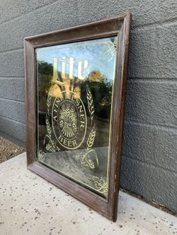 Miller Light Mirror Sign 