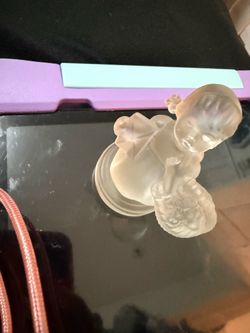 Frosted Glass Child Figurine
