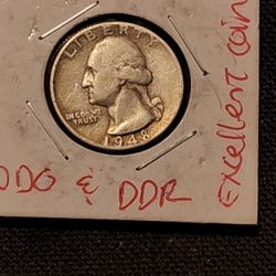 1948 SILVER QUARTER...