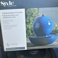 Style Selections Tabletop Sphere Fountain (contact info removed)