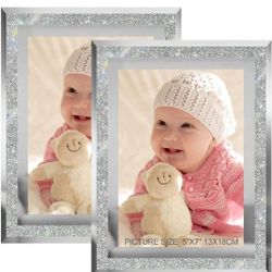 Diamond Crush Photo Frames Set Of 2