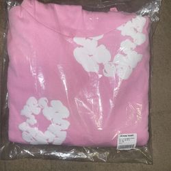 Pink Denim Tear Hoodie