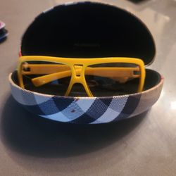 Yellow Burberry Sunglasses 