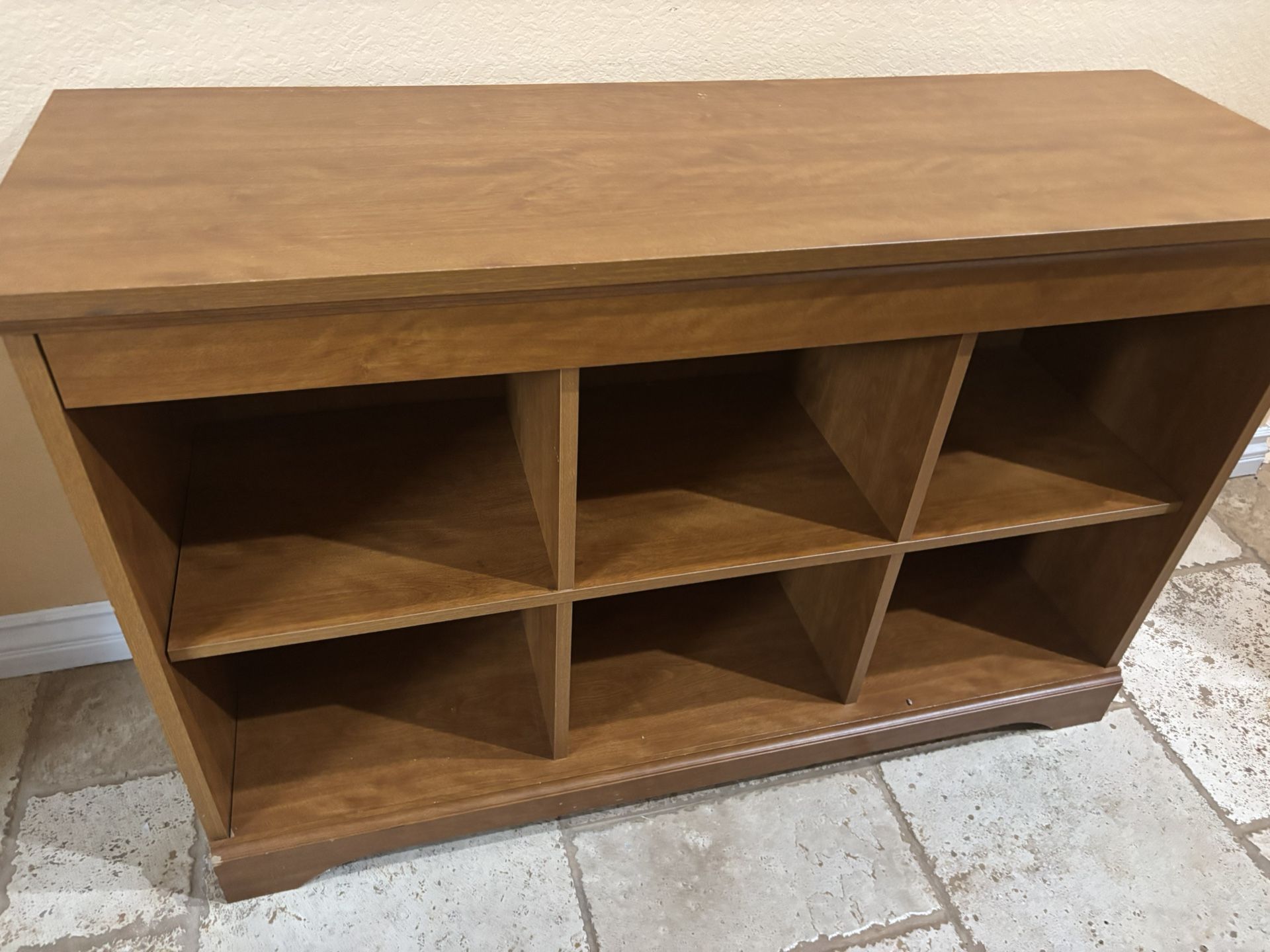Wooden Console-Shelf Cabinet