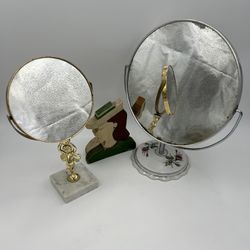Vintage Double Sided Tabletop Mirrors