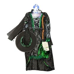 Wicked Nightgown Girls Pajama Elphaba Green Costume Gown Movie Size 7-8