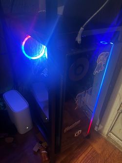 Custom gaming PC with accessories