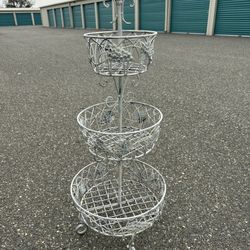 3 Tier Wrought Iron Stand