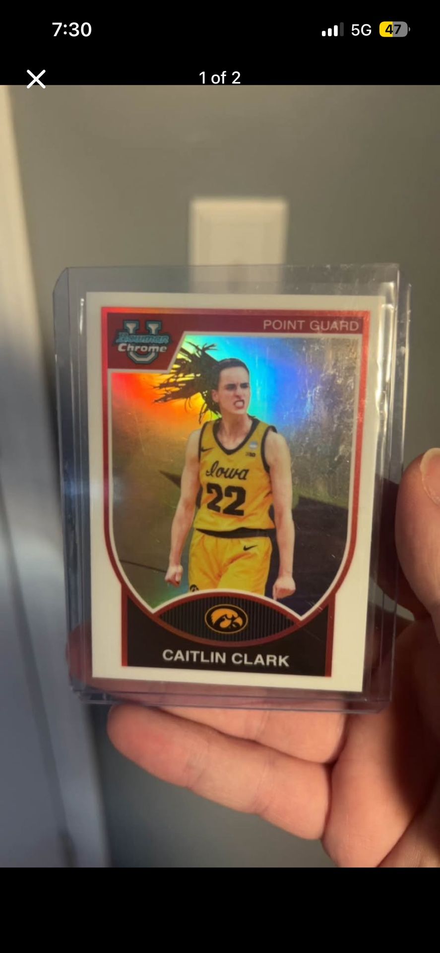 Caitlin Clark Iowa card