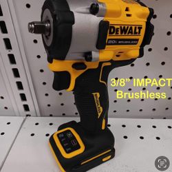 Dewalt New 3/8” Impact Wrench 20v Brushless Atomic 