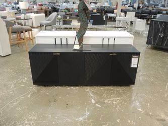 Mitchell Gold + Bob Williams Miles Media Console - Black | TV Stand | Entertainment Center