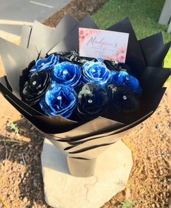 Eternal Flowers Glitter Rose Bouquet