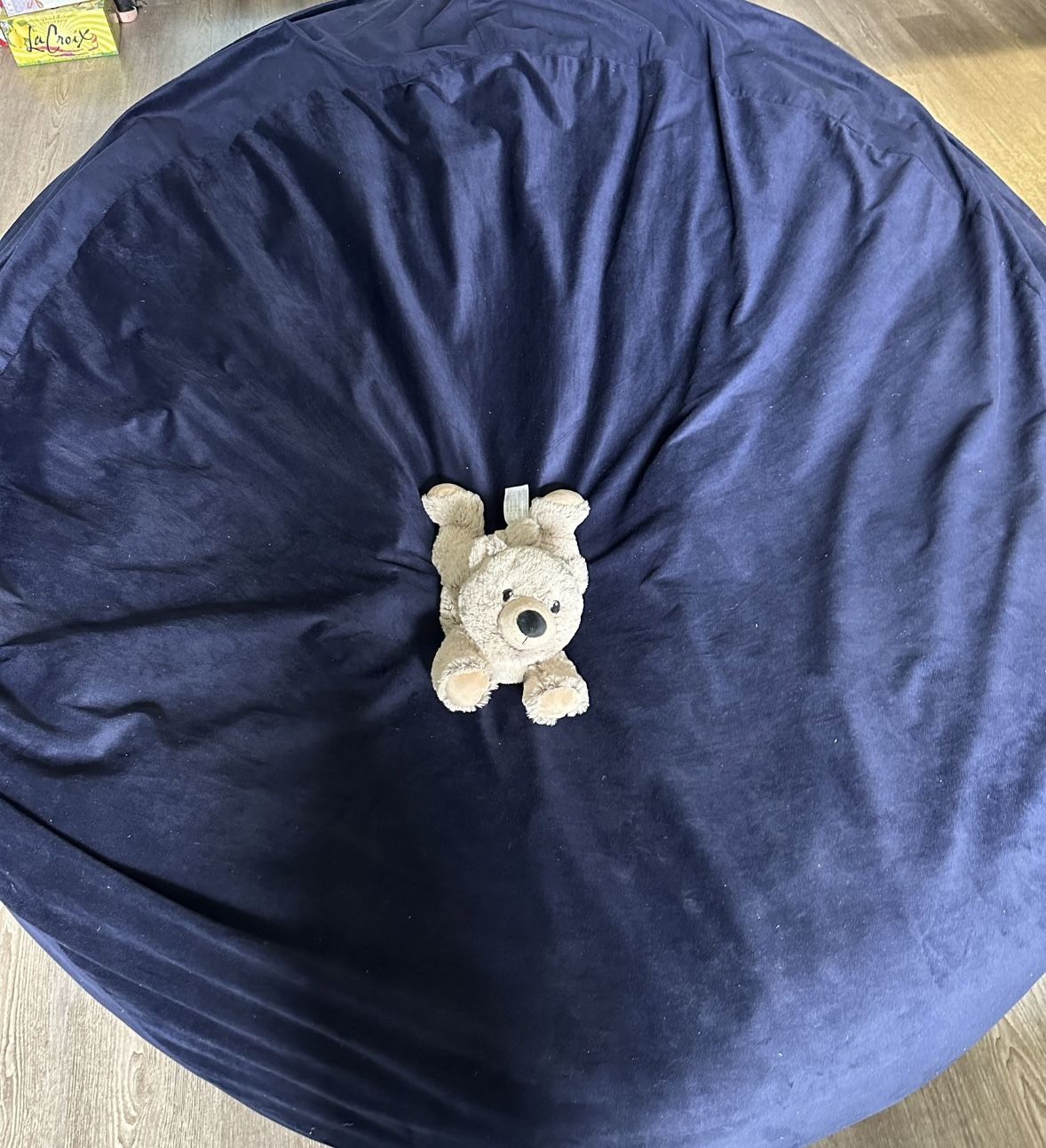 ULTIMATE SACK 6000 (6ft) Bean Bag Chair in Navy Suede