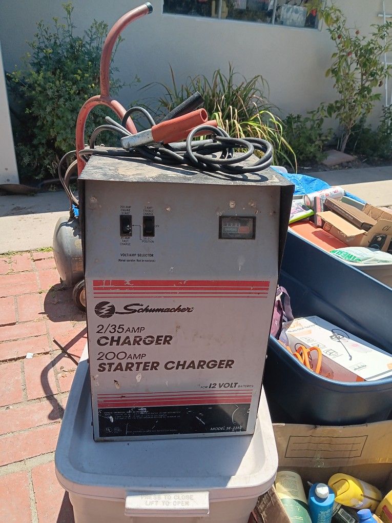Battery Charger, Shop Vacuum. Bike , And Air Compressor