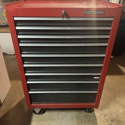 Vintage Sears Craftsman 9 Drawer Tool Box